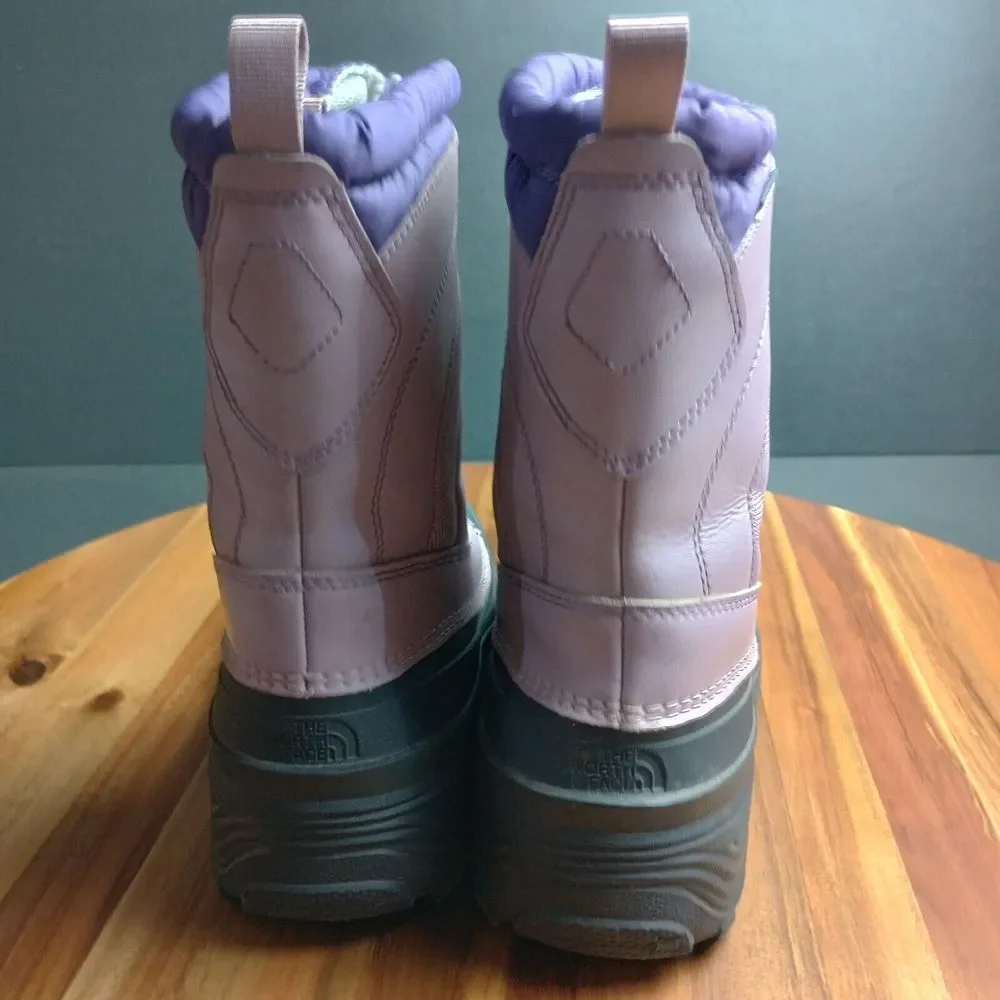 North‎ Face Youth Boots Kids 5 Alpenglow IV Insulated Waterproof Lavender Purple